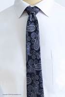 Tie and leather set of classic navy blue jade design code T01-07-1208A