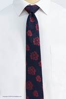 Tie and skin set of crimson crimson flower design code T01-07-1230D