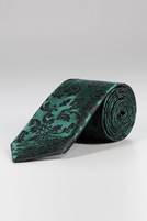 Green patterned tie code T01-07-3803