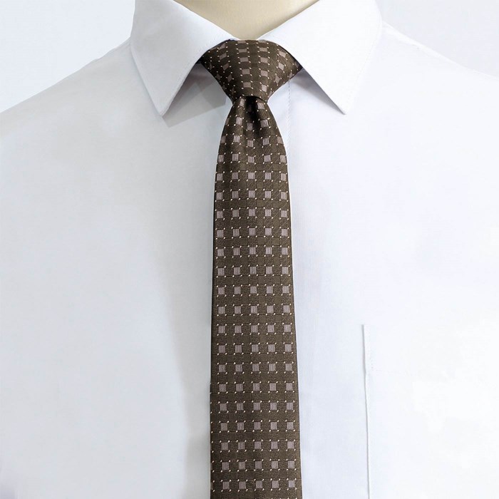 ست کراوات وپوشت طرح Macclesfield قهوه ای نسکافه ای کد T01-07-3137 Macclesfield Design Nescafe Brown Tie Cover Set Code T01-07-3137