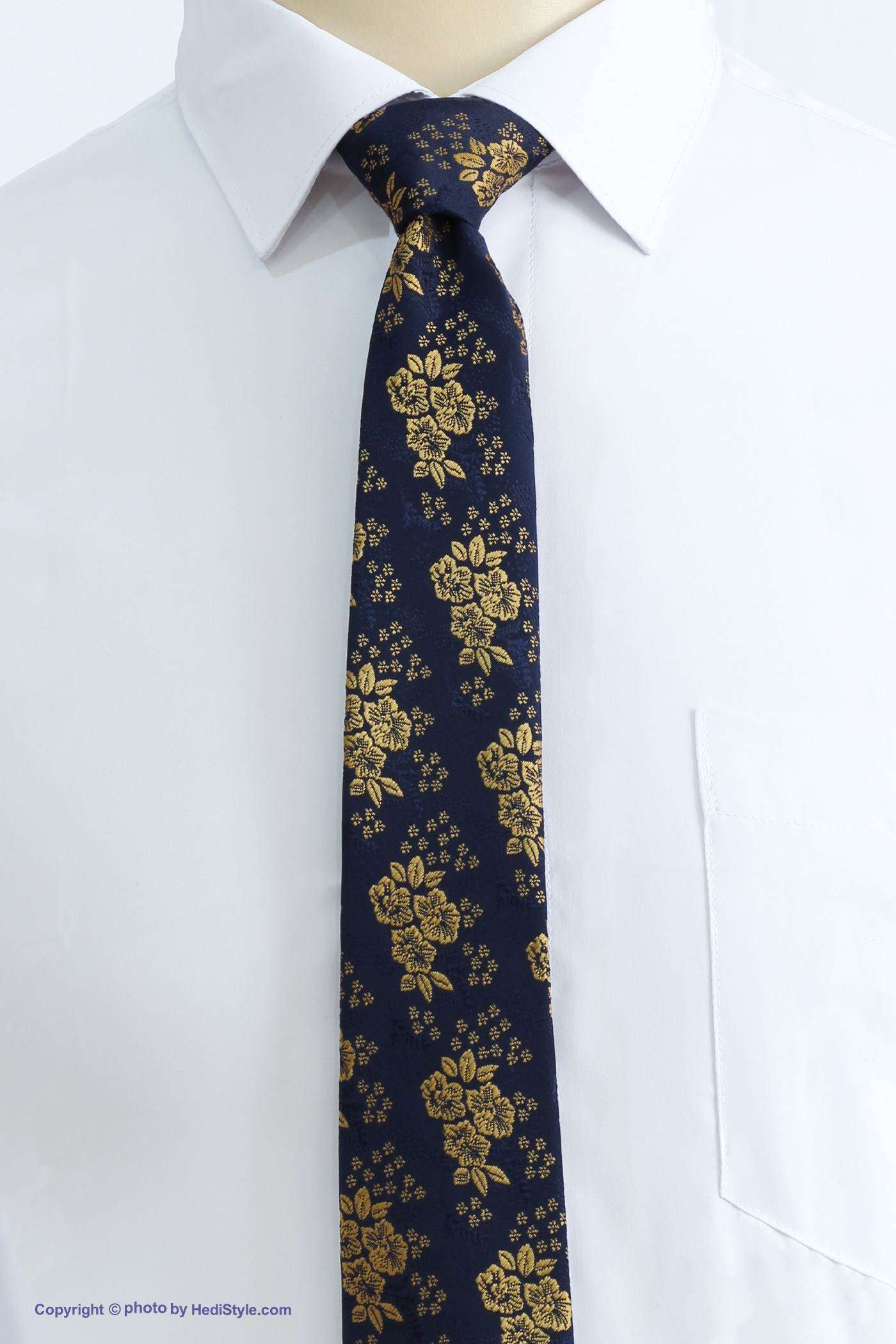 Tie and skin set of golden crimson flower design code T01-07-1246A