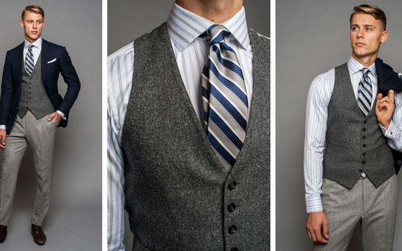 نکات مهم پوشیدن جلیقه برای مردان با پاپیون یا کراوات