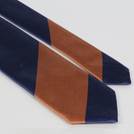 Large crimson brown striped tie code T01-07-181231