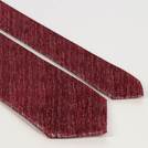 Crimson patterned tie and leather set
