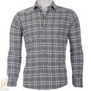 Charcoal gray checkered mens shirt