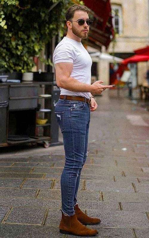 شلوار جین مناسب برای مردان ورزشکار