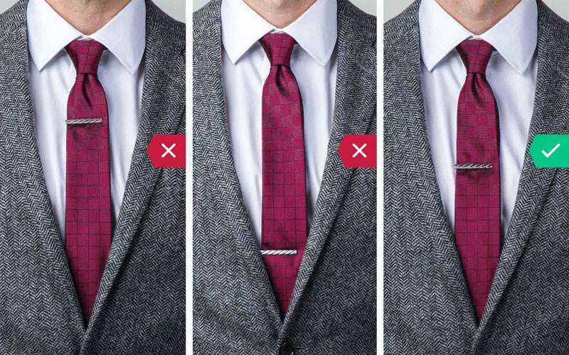 استفاده نادرست از گیره کراوات